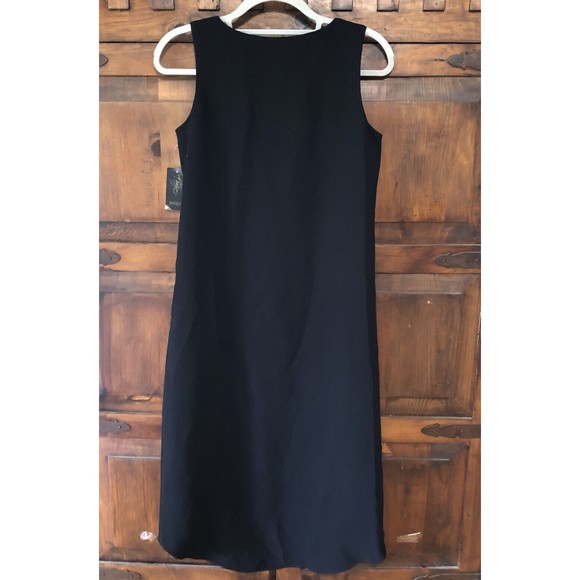 Thalia Sodi Embellished Shift High and Low Hem Black Dress Women’s Small - Picture 5 of 5